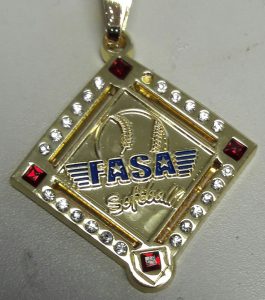 Custom FASA Softball Pendant