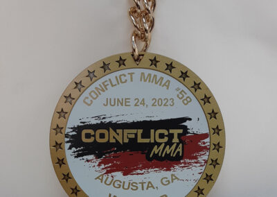 Personalized Conflict MMA Circle Championship Chain