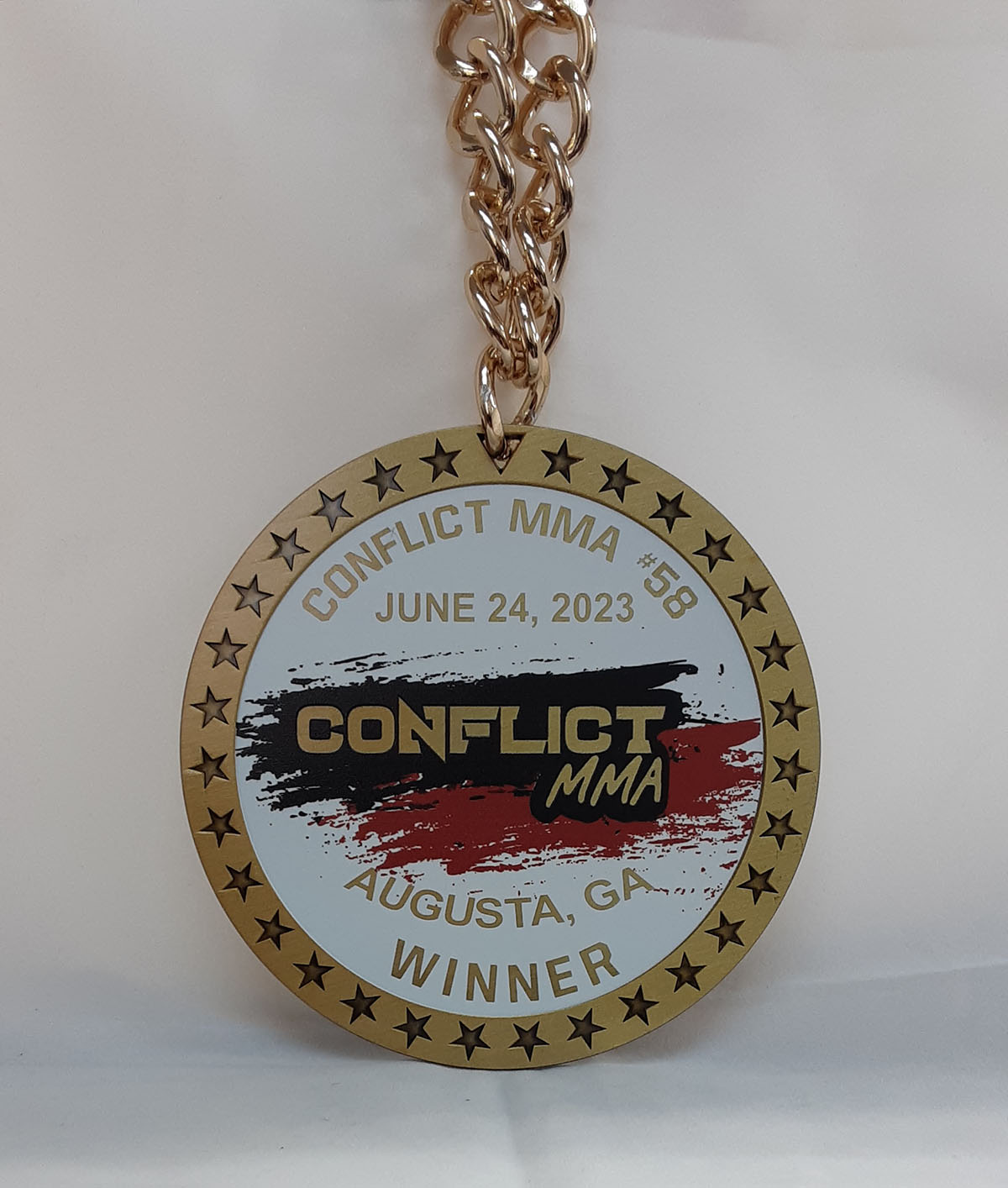 Personalized Conflict MMA Circle Championship Chain