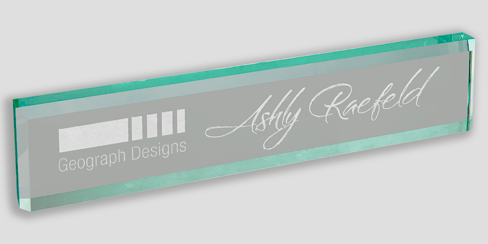 Personalized Hotel Desk Name Tag