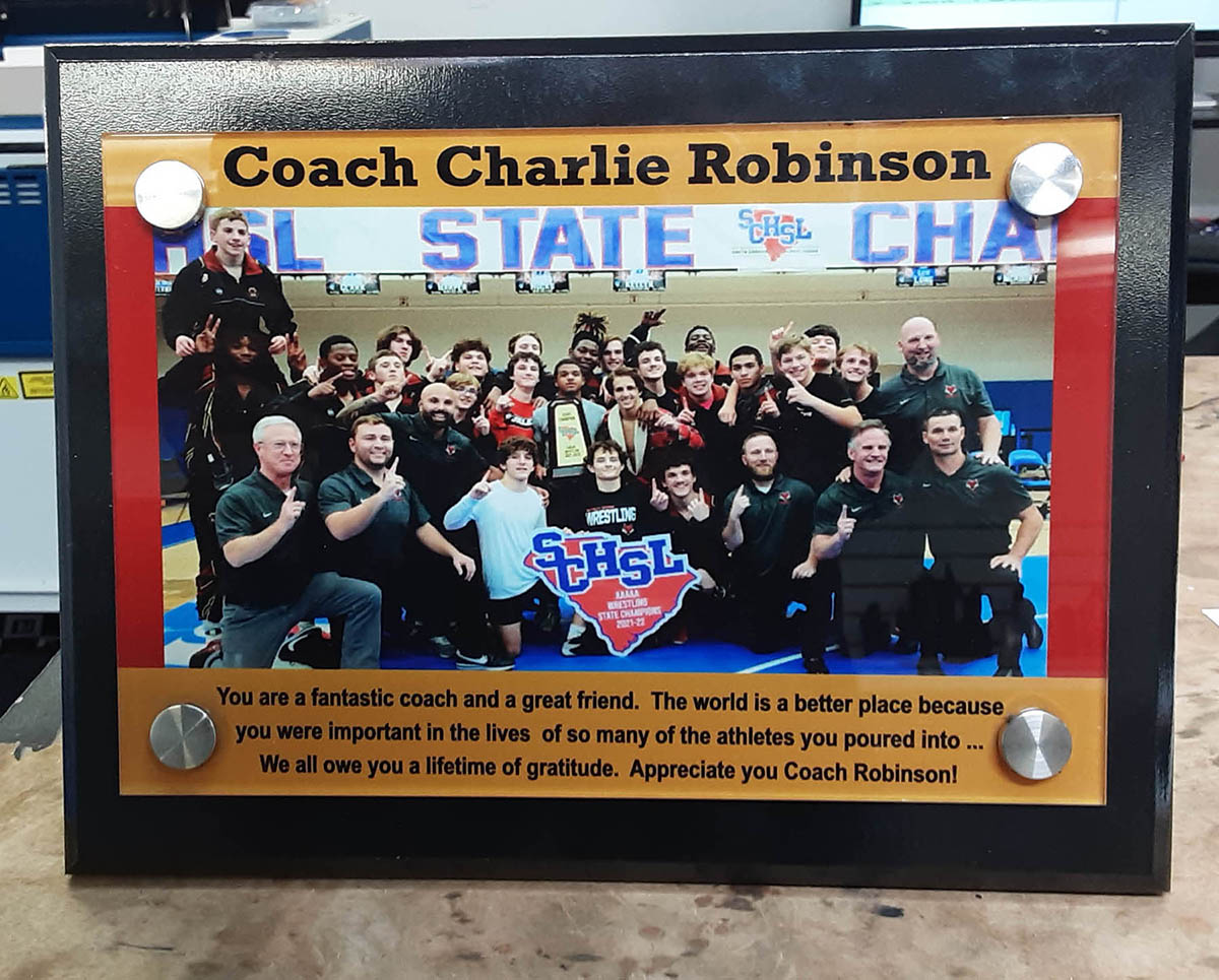 Wrestling Award Plaque